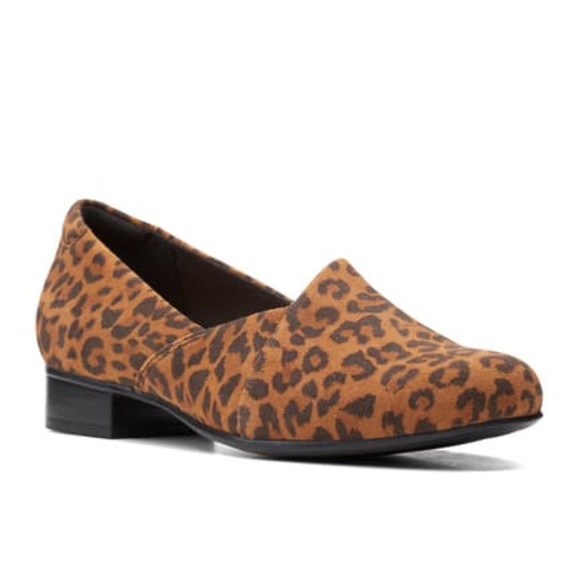 NEW Clarks | Juliet Palm Leopard Flat Loafers - Picture 1 of 7